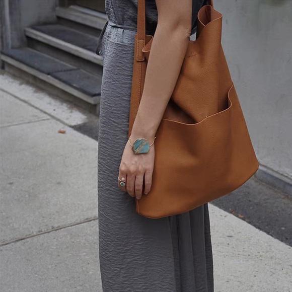 OAK + FORT Handbags - NWT OAK + FORT Tan Tote Bag in Camel Color